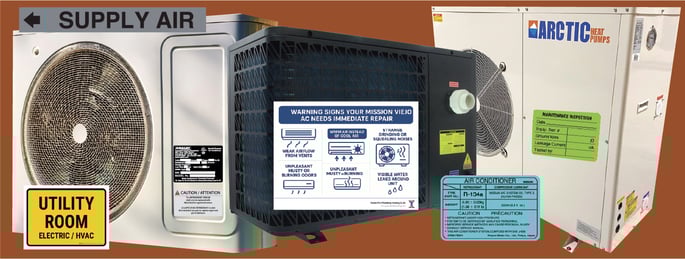 Outdoor Durable HVAC labels