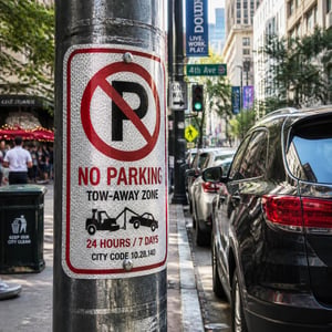 Reflective No Parking