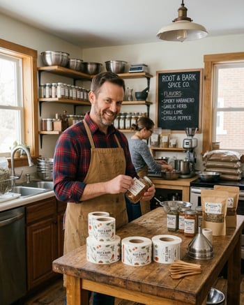 Smiling-guy-labeling-products