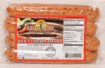 Freezer packaging for sausage