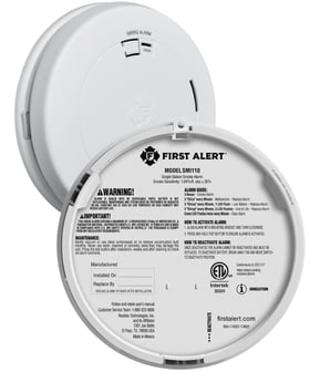 ETL listed smoke alarm labels