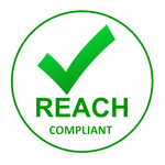 Compliance documents for pressure-sensitive labels including REACH certification