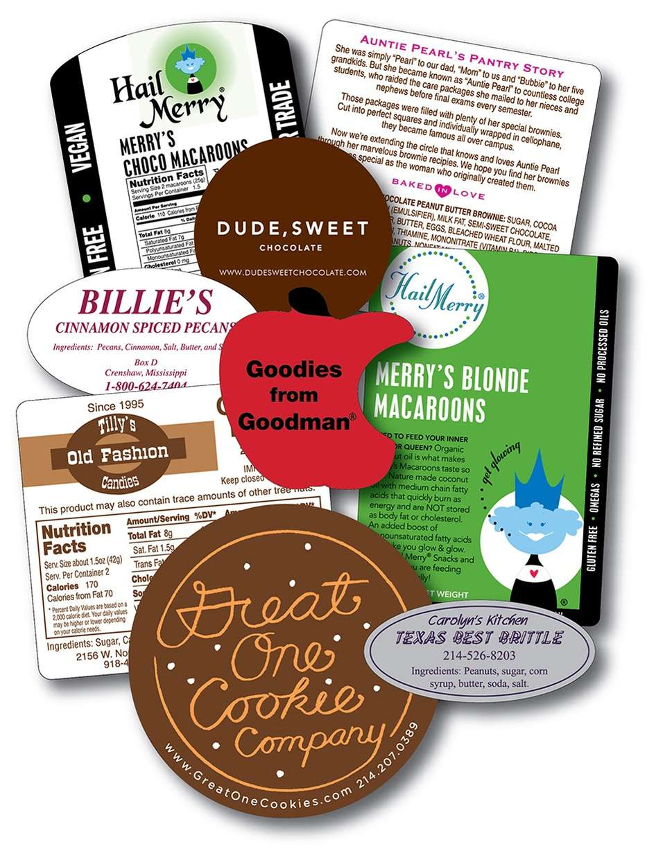 food-dessert-candy-labels