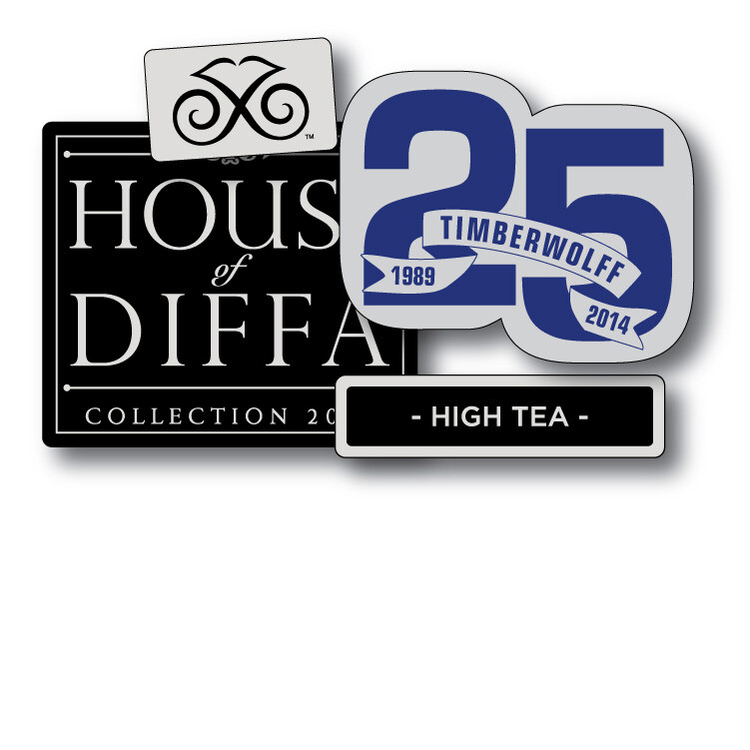 custom silver foil stamped label
