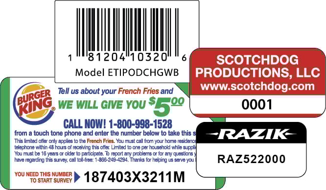 thermal or direct thermal examples