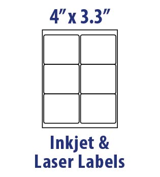 4.25 x 5.5 Rectangle — Inkjet Labels & Laser Labels | SixB Labels Shop
