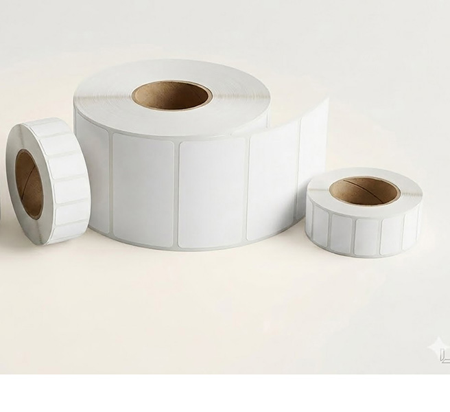 Rolls of blank thermal transfer labels
