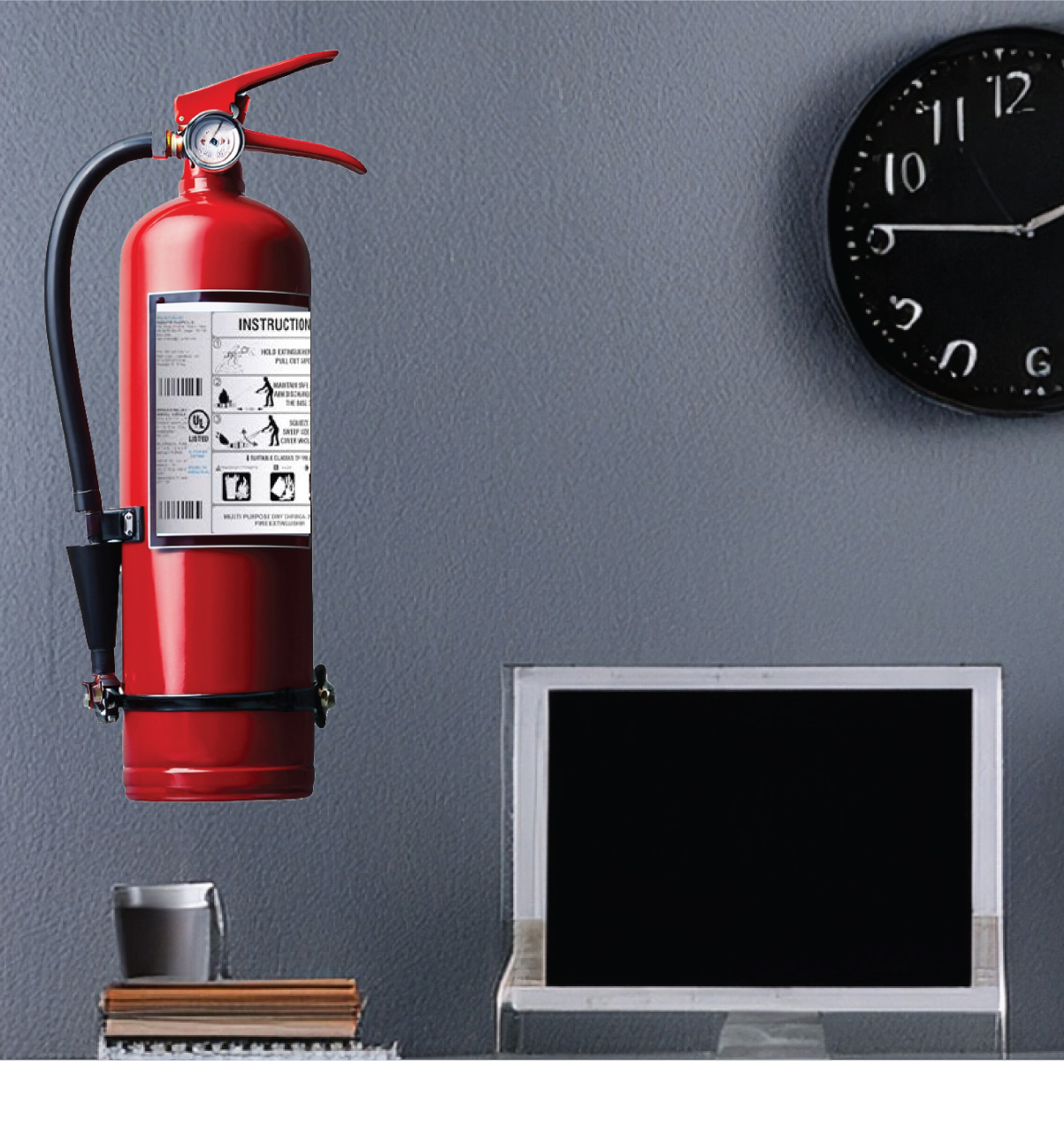 office with fire extinguisher